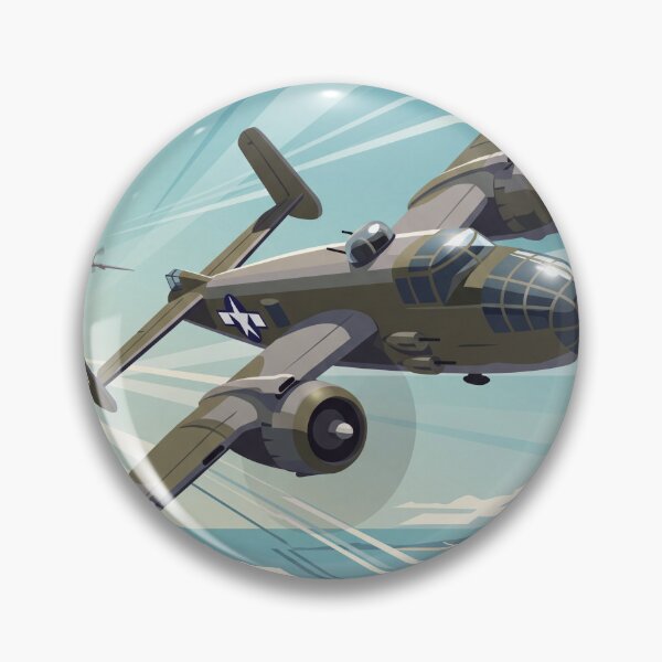 Item preview, B-25 Mitchell Bomber Illustration designed and sold by Airpower Art.
