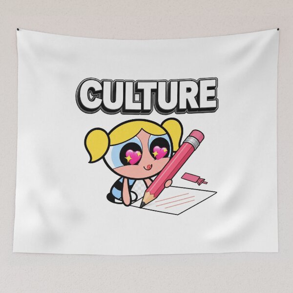 Item preview, CULTURE Cute Character with Giant Pencil – 3D Typography Art designed and sold by Atlant11.