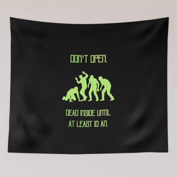 Item preview, Dead Inside Until 10 AM Funny Zombie Parody designed and sold by Mircea786.