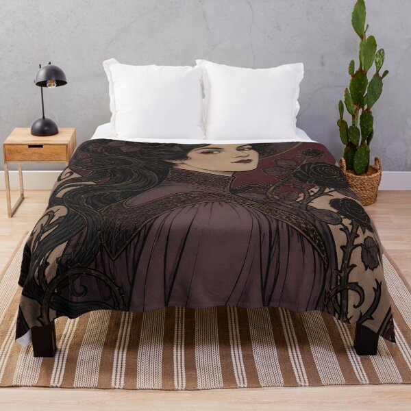 Item preview, Belle Epoque Woman Black Rose Panel designed and sold by kuradoshanon.