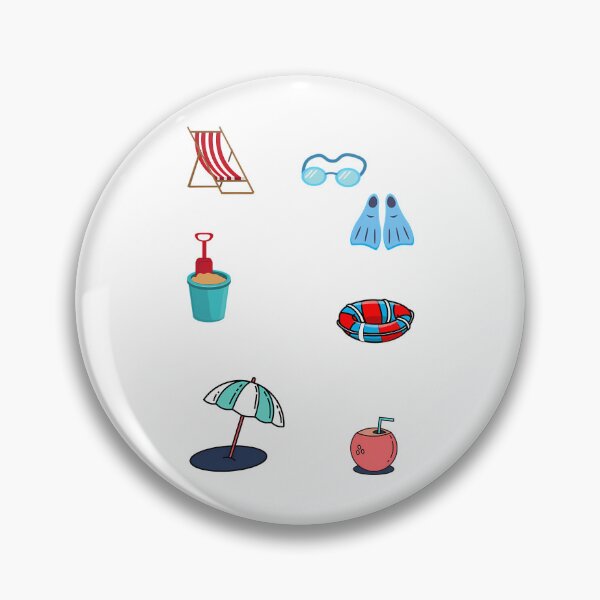 Item preview, Summer Beach Days Pack - Cute - Diving  Umbrella Fun Sand designed and sold by trinidad-shizue.