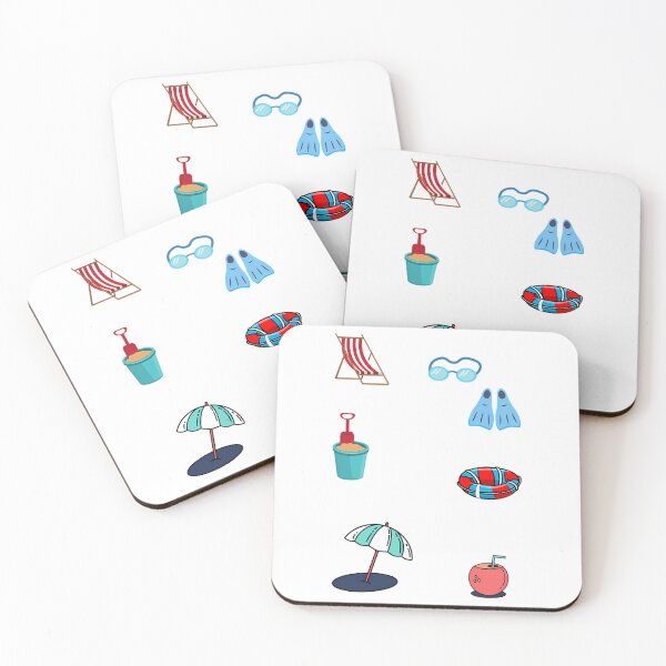 Item preview, Summer Beach Days Pack - Cute - Diving  Umbrella Fun Sand designed and sold by trinidad-shizue.