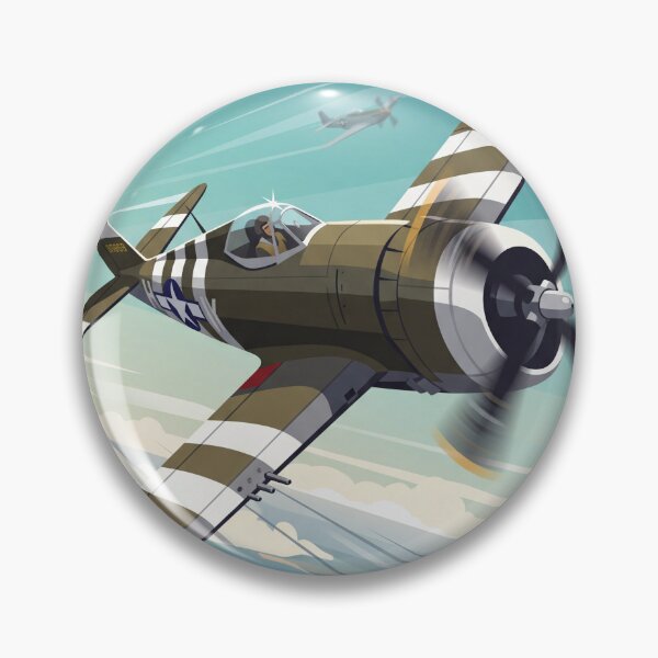 Item preview, P-47 Thunderbolt Banking Illustration designed and sold by Airpower Art.