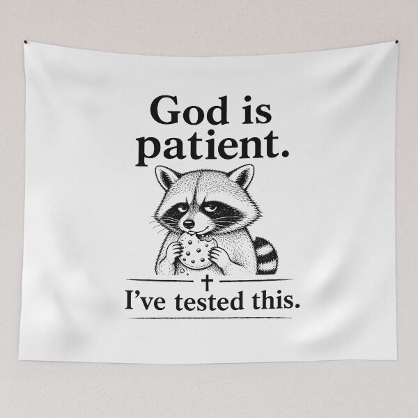 Item preview, God is Patient I've Tested This designed and sold by CelidaBonde.