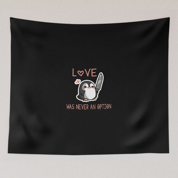 Item preview, Love was Never an Option Penguin Tee designed and sold by RCMstore.