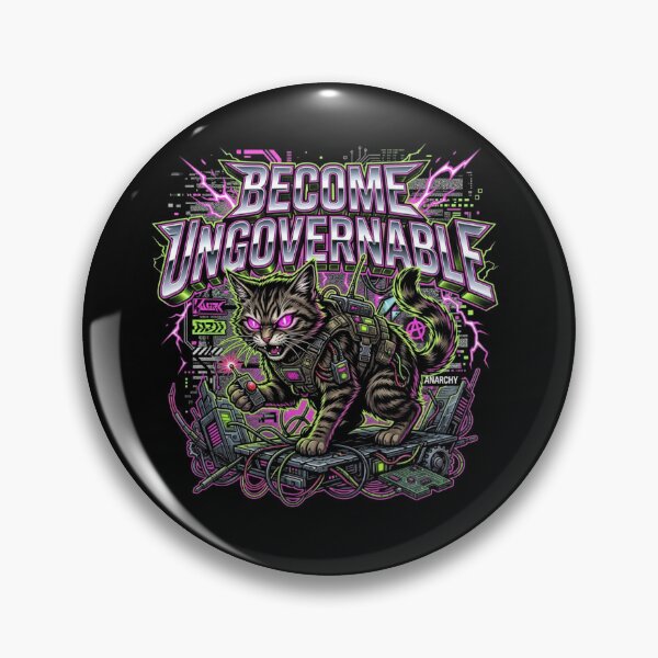Item preview, Become Ungovernable Funny Rebel Cat Meme Sarcastic Cute T-Shirt designed and sold by HappyHarmony40.
