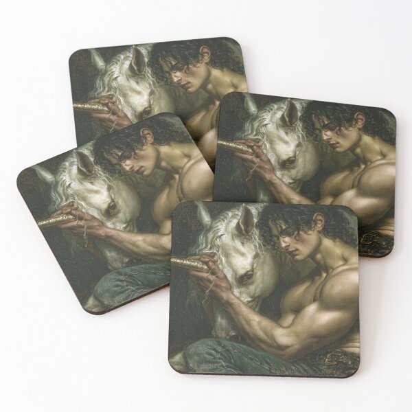 Item preview, Unicorn Tamer — Mythic Realism Portrait designed and sold by JaimeLikes.