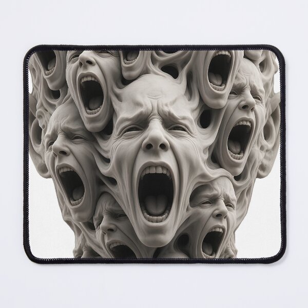 Item preview, Screaming Faces Surreal Dark Art designed and sold by Zenther.