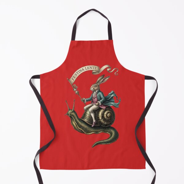 Item preview, Festina Lente Conejo montando un caracol Arte vintage designed and sold by Bhaskar Digital Art.