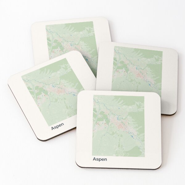 Item preview, Aspen Minimalistic Map Art designed and sold by MapsNerd.