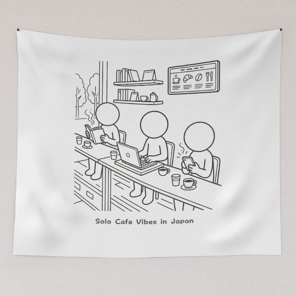 Item preview, Solo Cafe Culture in Japan - Japanese Cafe Pictogram designed and sold by japan-picto.