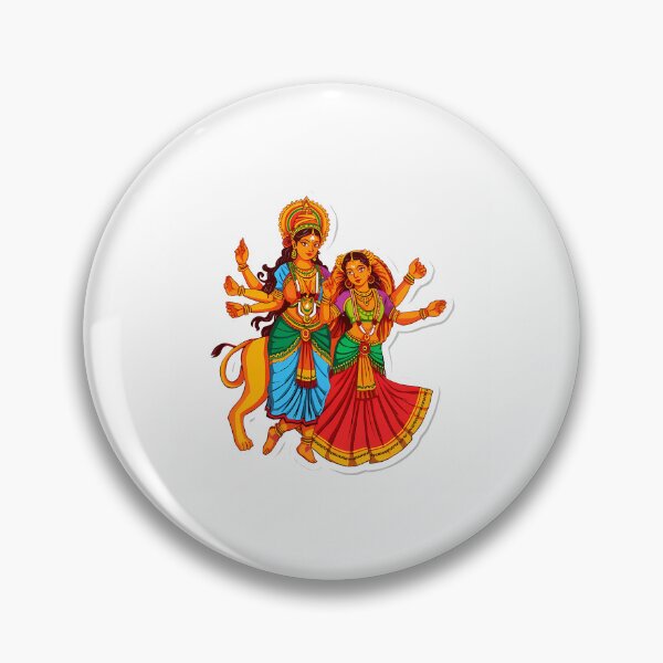 Item preview, Navratri Doll Figurine Sticker designed and sold by bourg-libbie.
