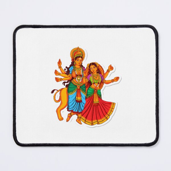 Item preview, Navratri Doll Figurine Sticker designed and sold by bourg-libbie.
