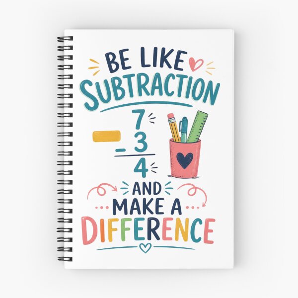 Item preview, Be Like Subtraction and Make A Difference Math Teacher 5 designed and sold by Positive&FunnyThings.