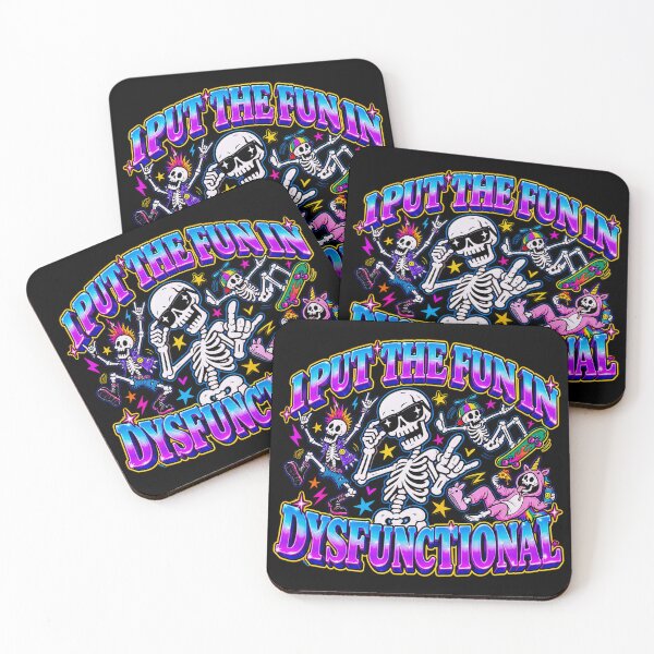 Item preview, I Put The Fun In Dysfunctional Skeletons designed and sold by MonkiFlipp.