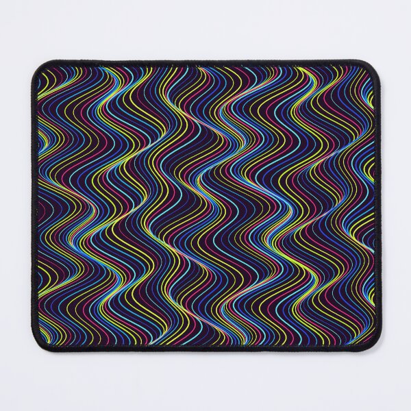 Item preview, Abstract Neon Multicolor Vertical Wavy Pattern designed and sold by GraphyLab.