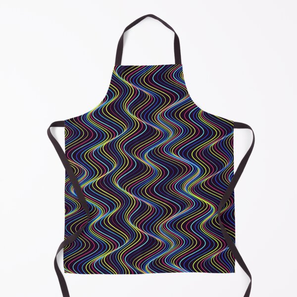 Item preview, Abstract Neon Multicolor Vertical Wavy Pattern designed and sold by GraphyLab.