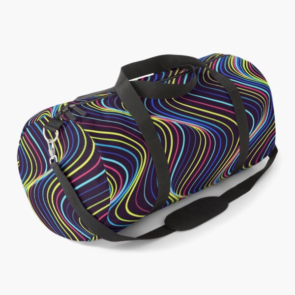 Item preview, Abstract Neon Multicolor Vertical Wavy Pattern designed and sold by GraphyLab.