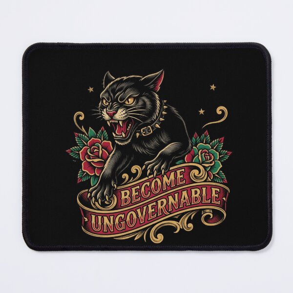 Item preview,  Become Ungovernable Funny Rebel Cat Meme Sarcastic Cute T-Shirt designed and sold by HappyHarmony40.
