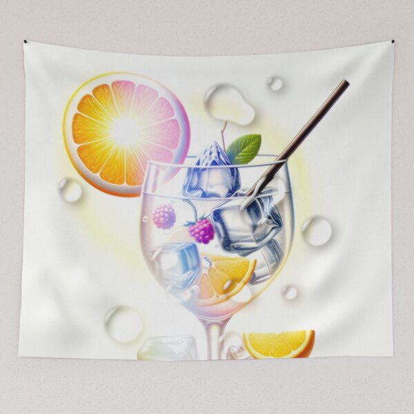 Item preview, A cocktail with ice shimmers in the summer light. designed and sold by Segasprojects.