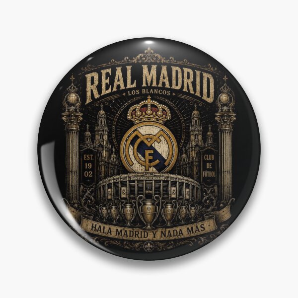 Item preview, Real Madrid Royal Heritage – Hala Madrid Trophy Collection – Santiago Bernabéu Vintage Poster designed and sold by WildTrace.