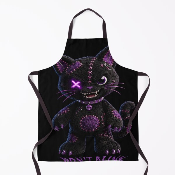 Item preview, Don't Blink - Gothic Black Cat Plush designed and sold by TitiaDesign.
