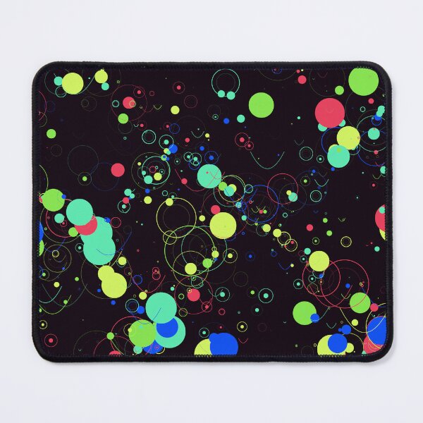 Item preview, Abstract Neon Multicolor Geometric Circles Pattern designed and sold by GraphyLab.