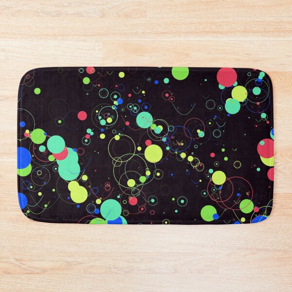 Item preview, Abstract Neon Multicolor Geometric Circles Pattern designed and sold by GraphyLab.