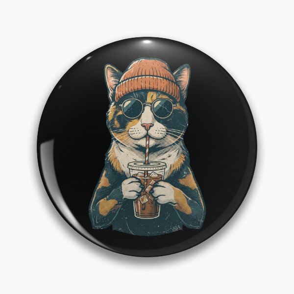 Item preview, Cool Cat with Coffee designed and sold by dudelinart.