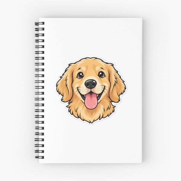 Item preview, Cute Golden Retriever Face Sticker – Happy Dog Kawaii Pet Design designed and sold by akash72.