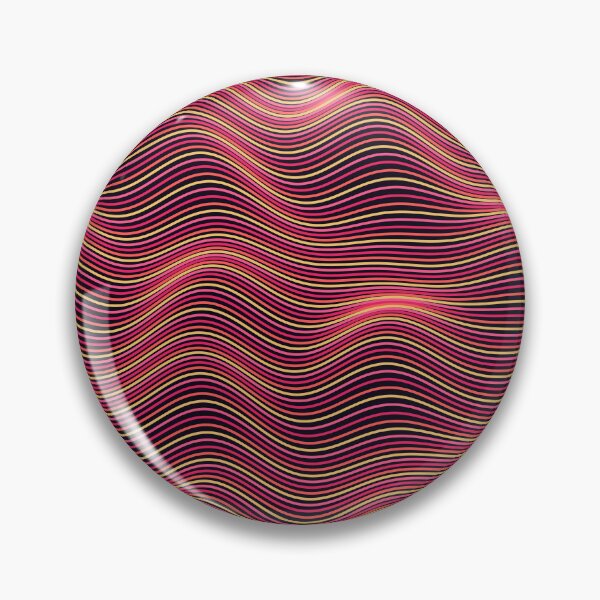 Item preview, Abstract Neon Pink and Gold Wavy Pattern designed and sold by GraphyLab.
