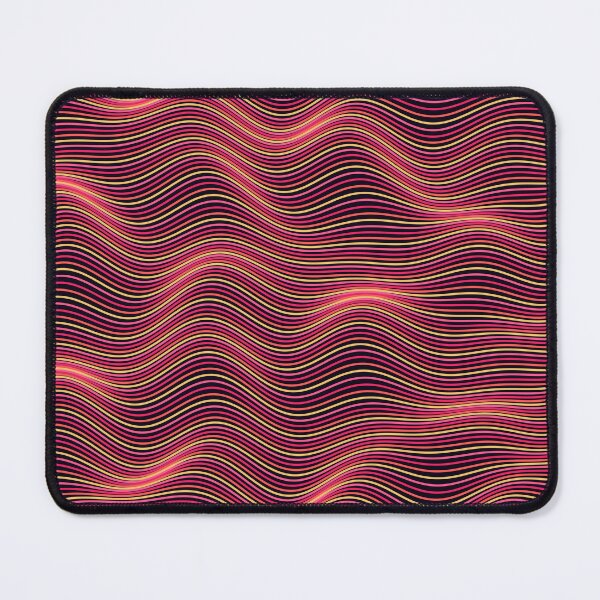 Item preview, Abstract Neon Pink and Gold Wavy Pattern designed and sold by GraphyLab.