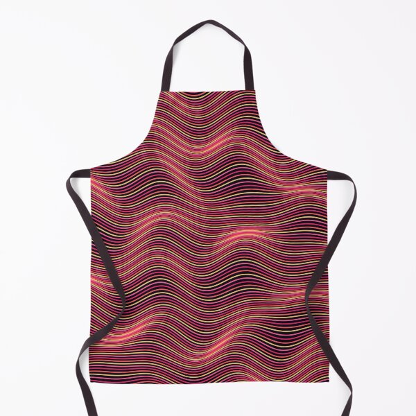 Item preview, Abstract Neon Pink and Gold Wavy Pattern designed and sold by GraphyLab.
