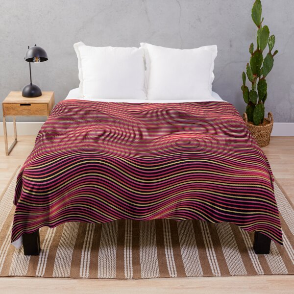 Item preview, Abstract Neon Pink and Gold Wavy Pattern designed and sold by GraphyLab.