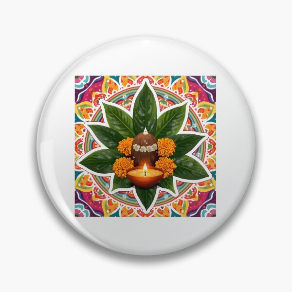Item preview, Navratri Kalash  Diya Sticker designed and sold by bourg-libbie.