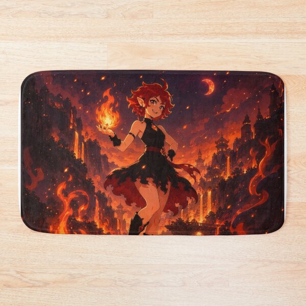Item preview, Magical Fire Fairy - Dark Fantasy and Elemental Illustration designed and sold by Volshira.