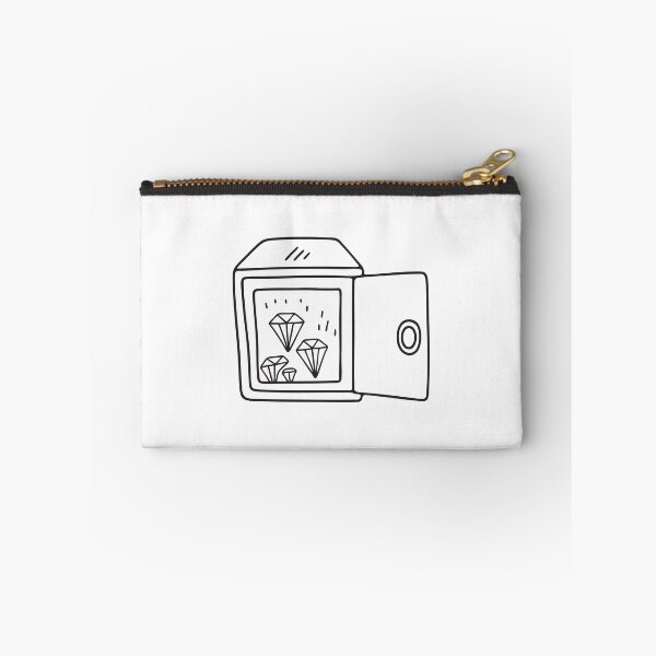 Item preview, Doodle illustration of a secure vault holding diamond cases designed and sold by rasagamastore.
