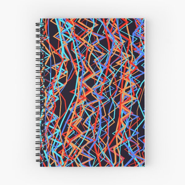 Item preview, Abstract Orange and Blue Zigzag Line Pattern designed and sold by GraphyLab.