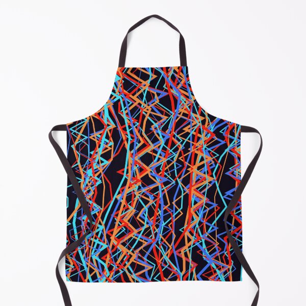 Item preview, Abstract Orange and Blue Zigzag Line Pattern designed and sold by GraphyLab.