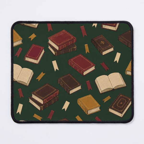 Item preview, Patrón para amantes de los libros vintage – Biblioteca de estilo Dark Academia designed and sold by Glottopia.