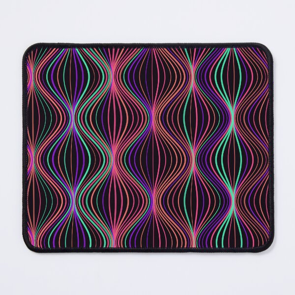 Item preview, Abstract Neon Pink and Teal Wavy Pattern designed and sold by GraphyLab.
