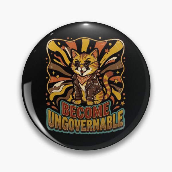 Item preview,  Become Ungovernable Funny Rebel Cat Meme Sarcastic Cute T-Shirt designed and sold by HappyHarmony40.