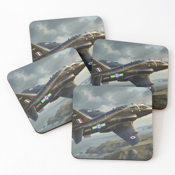 Artikelvorschau, Illustration des BAE Hawk Trainerjets entworfen und verkauft von Airpower Art.