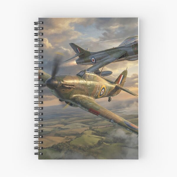 Item preview, Hawker Hunter and Spitfire Formation designed and sold by Airpower Art.