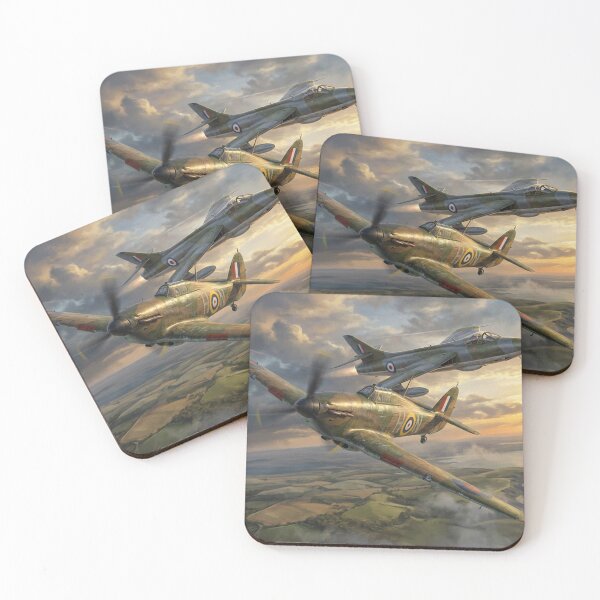 Item preview, Hawker Hunter and Spitfire Formation designed and sold by Airpower Art.