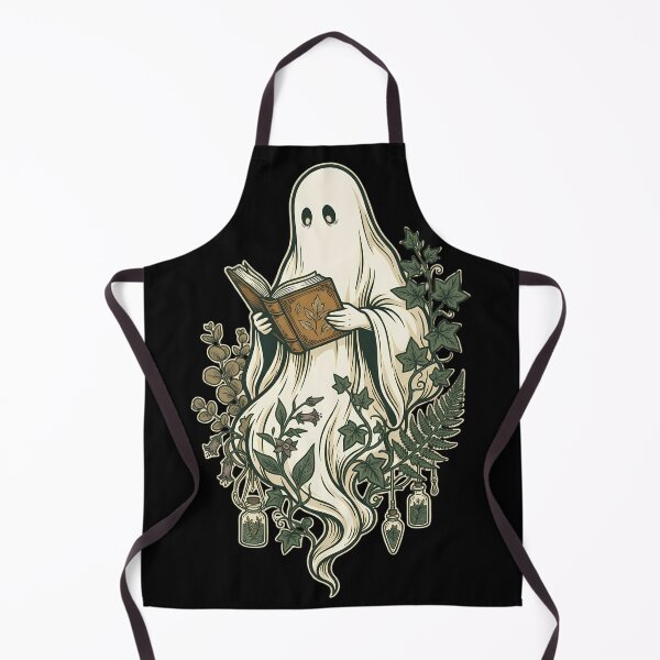 Item preview, Dark Academia Botanical Ghost Reading Vintage Herbology designed and sold by Fun2Fentastic.
