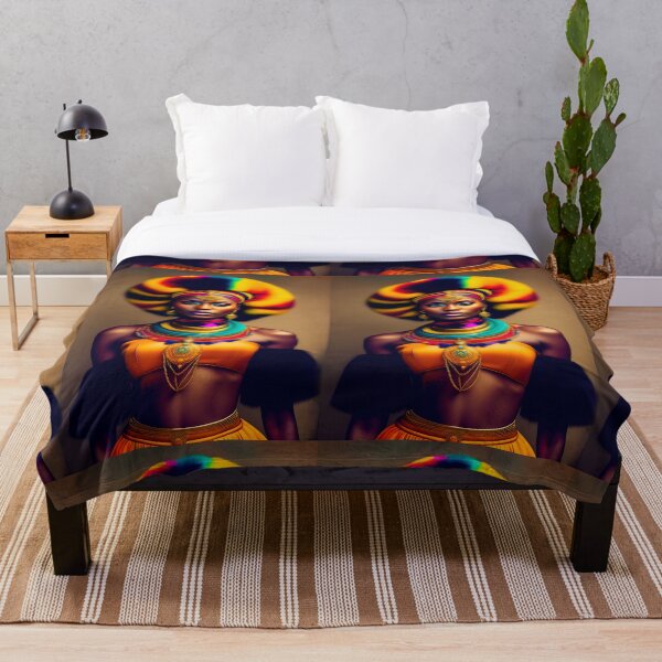 Item preview, Colorful tribal queen 2 designed and sold by Yamy Morrell Art and Design.
