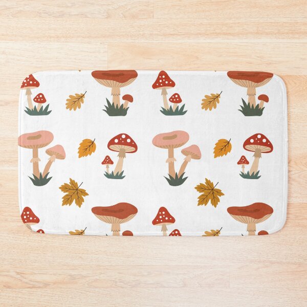Item preview, Cute Autumn Forest Mushrooms and Leaves Vector Sticker Pack designed and sold by ElenMart.