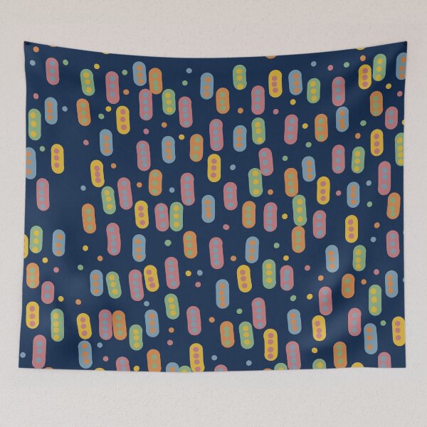 Item preview, Blue Sprinkles and dots designed and sold by Line & Tide.