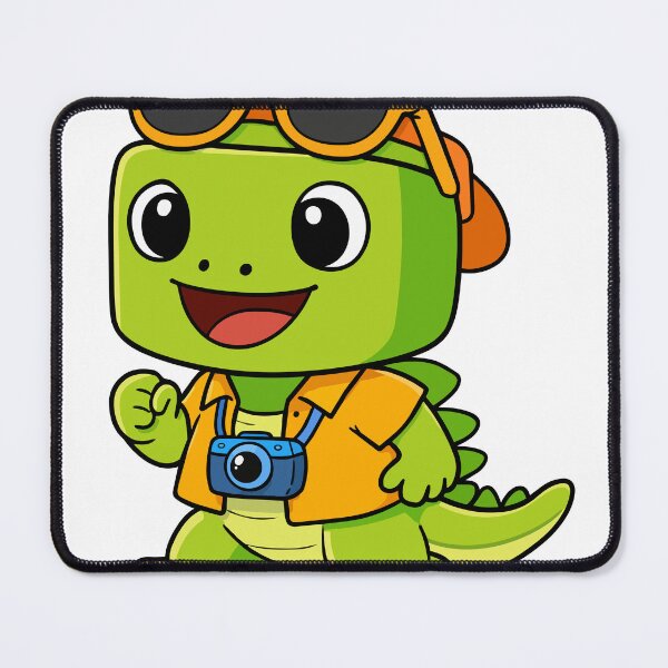 Item preview, Cute dinosaur traveling with camera designed and sold by merona-design.